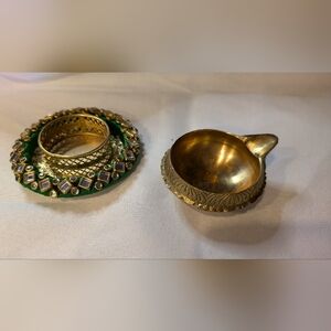 Brass Candle Holder and Oil Lamp Diya Diwali
